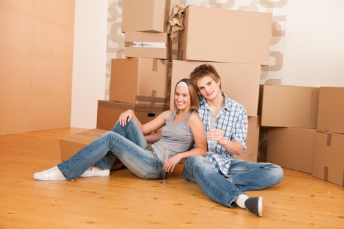 Removal team planning a house move in Kennington
