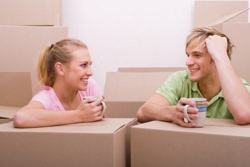 Recycling and waste separation after a London removal