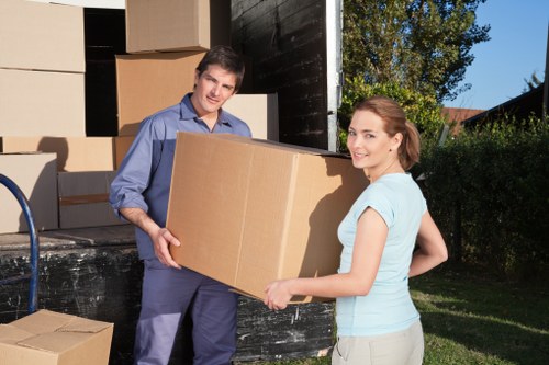 Loading furniture into a van for a Kennington home or business move